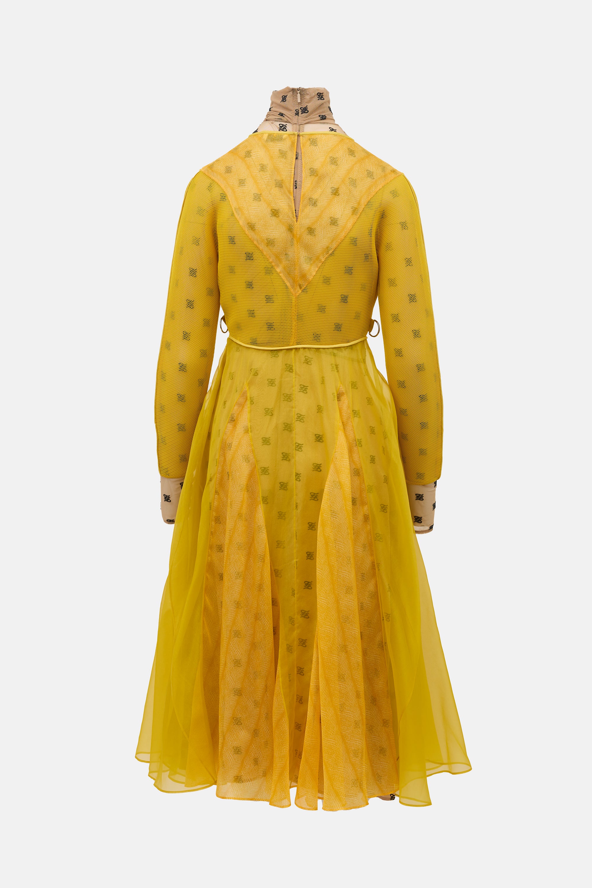 Fendi FW 2019 Spliced Monogram Dress