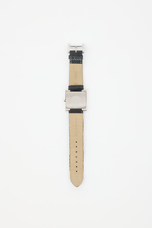 Fendi Stainless Steel & Patent FF Watch