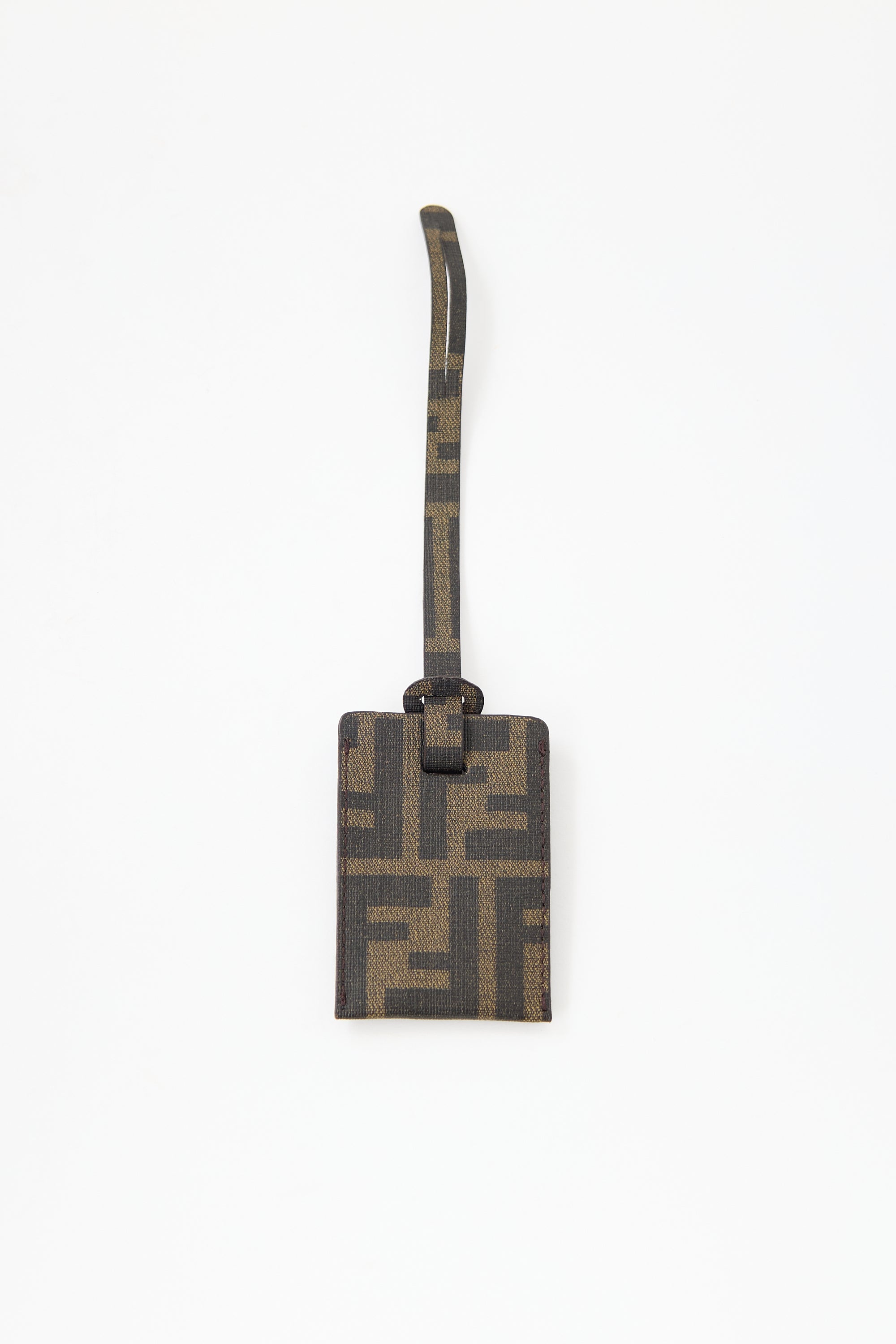 Fendi Leather FF Bag Tag