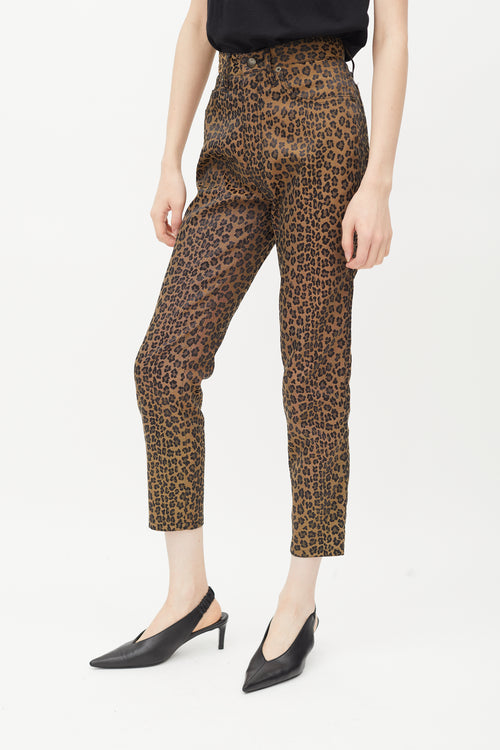 Fendi Vintage Brown Printed Jeans
