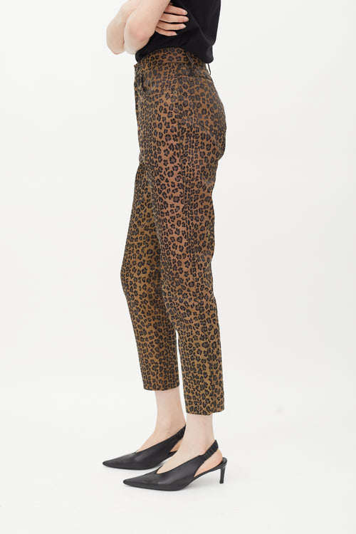 Fendi Vintage Brown Printed Jeans