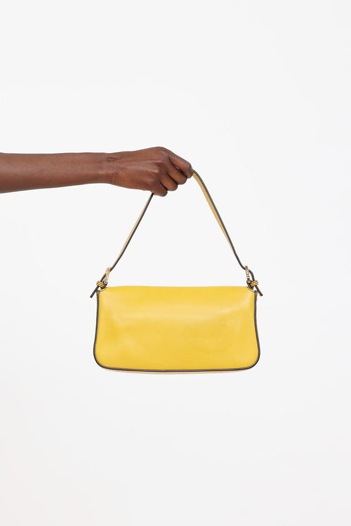 Fendi Leather Baguette Enamel Bag