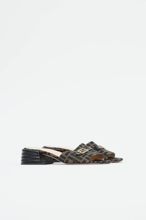 Fendi FF Monogram Mule