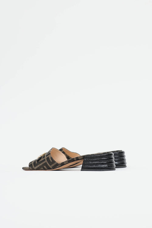 Fendi FF Monogram Mule