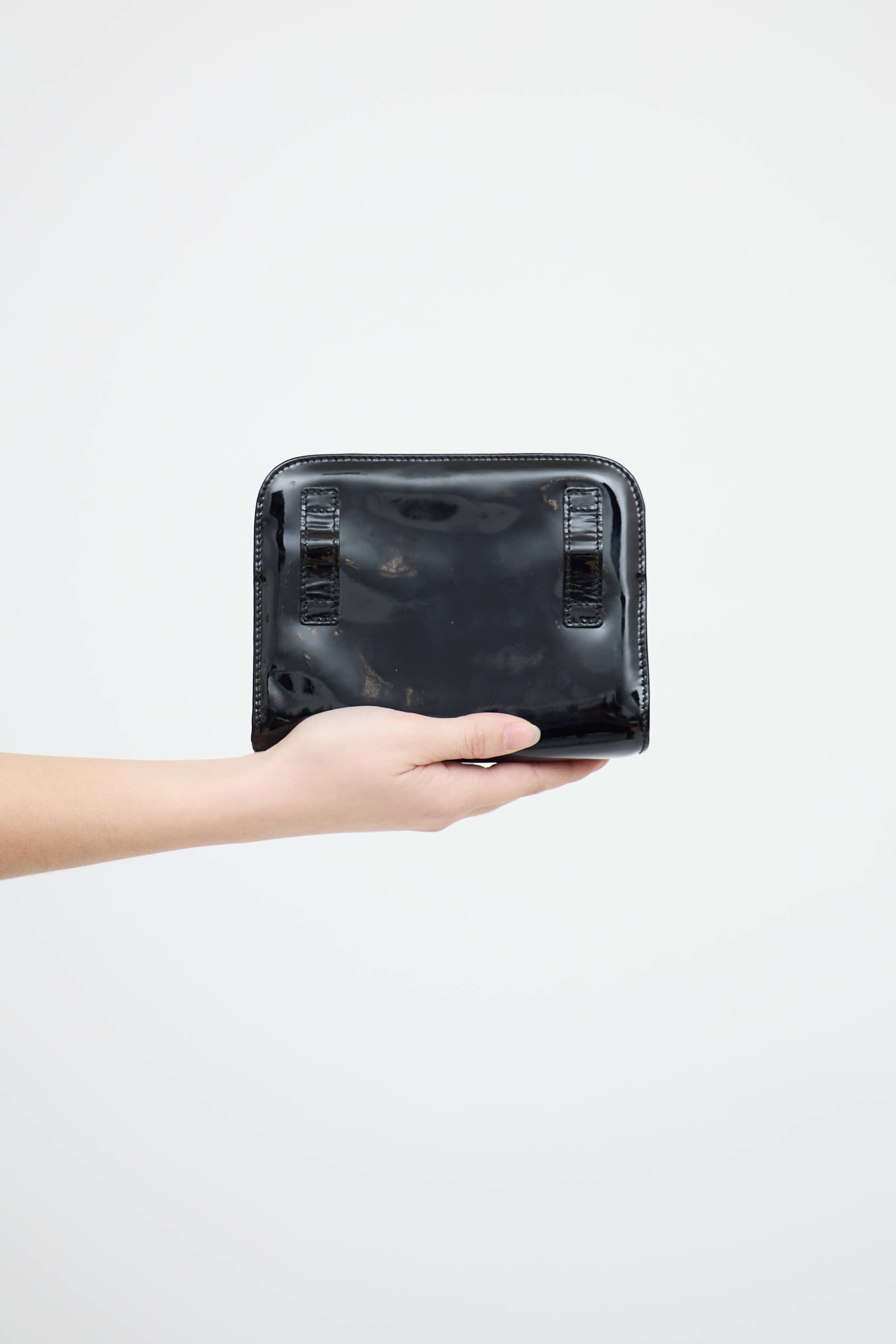 Ferragamo Patent Gancini Bag