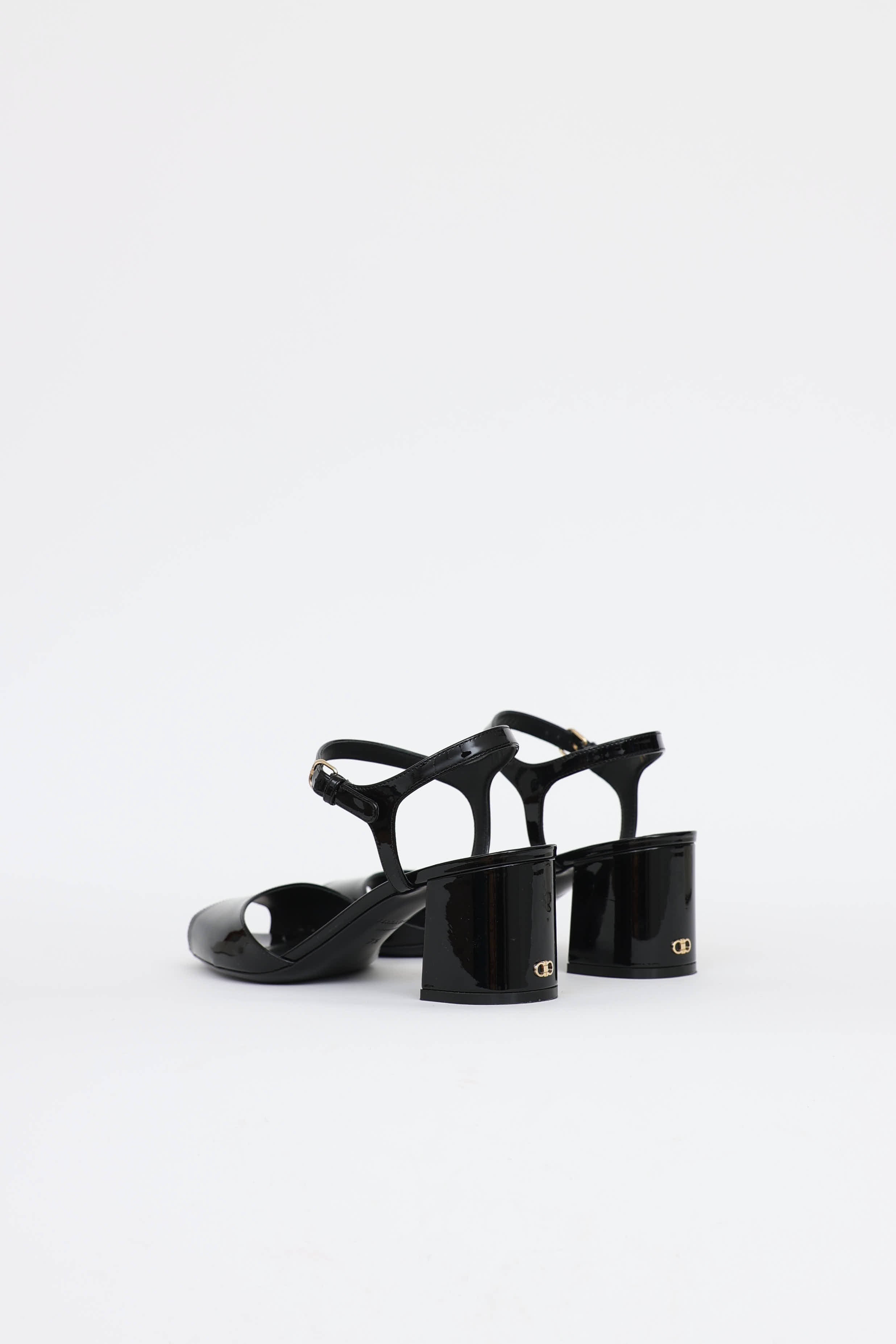 Ferragamo Patent Sally Sandal
