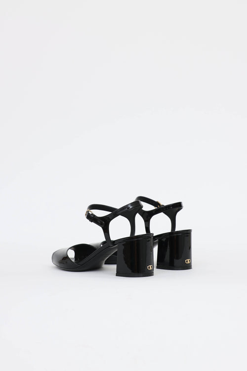 Ferragamo Patent Sally Sandal