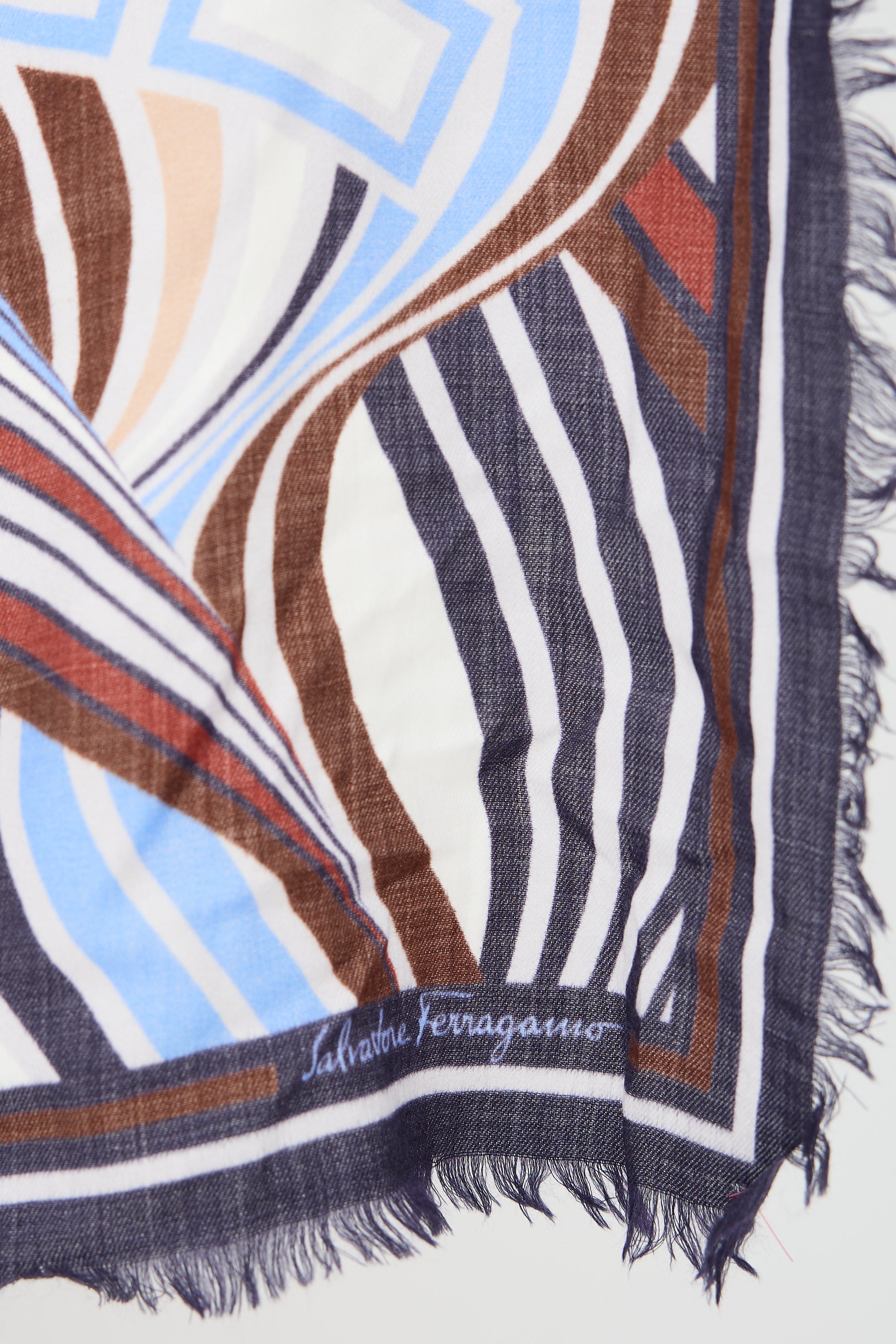Ferragamo Wool Striped Scarf