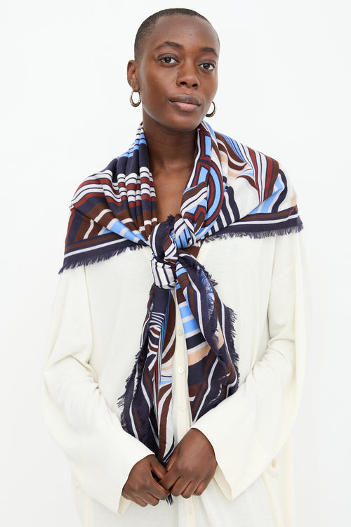 Ferragamo Wool Striped Scarf