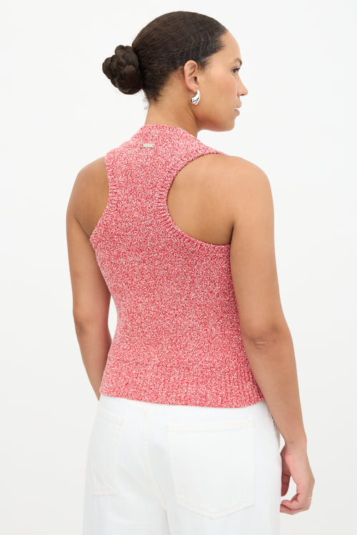 Ferragamo Bouclé Knit Tank Top
