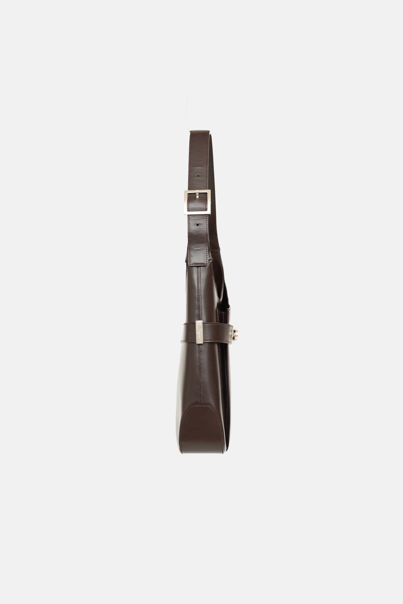 Ferragamo Leather Gancini Shoulder Bag