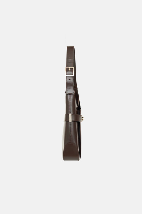 Ferragamo Leather Gancini Shoulder Bag