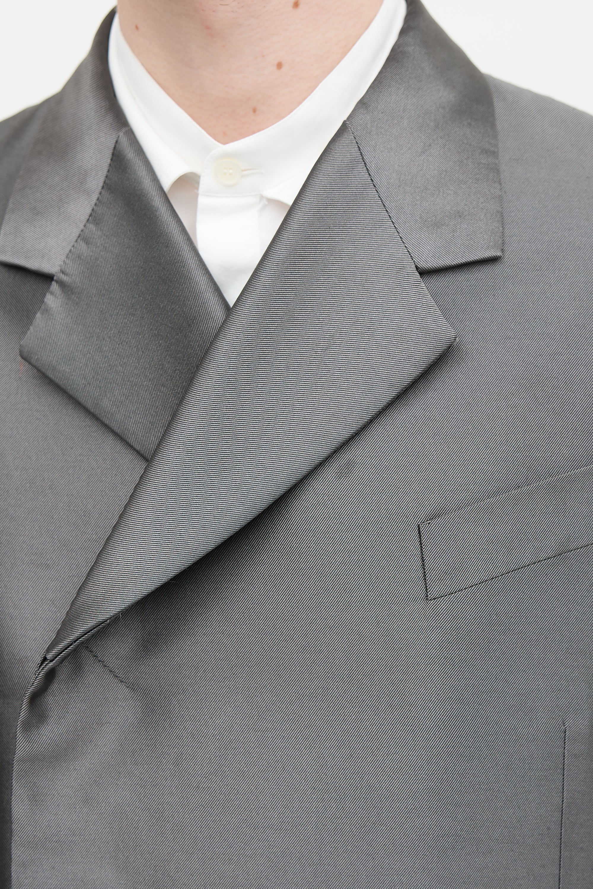 Ferragamo FW 2023 Metallic Twill Blazer