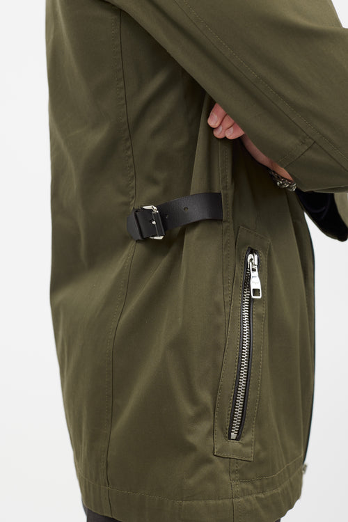 Ferragamo Green Double Pocket Jacket
