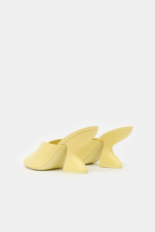 Ferragamo Leather Peep Toe Mule