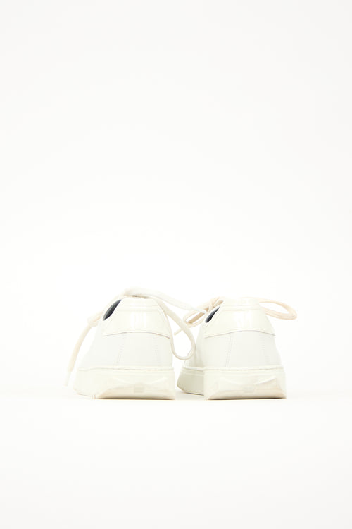 Ferragamo Leather Cube Sneaker