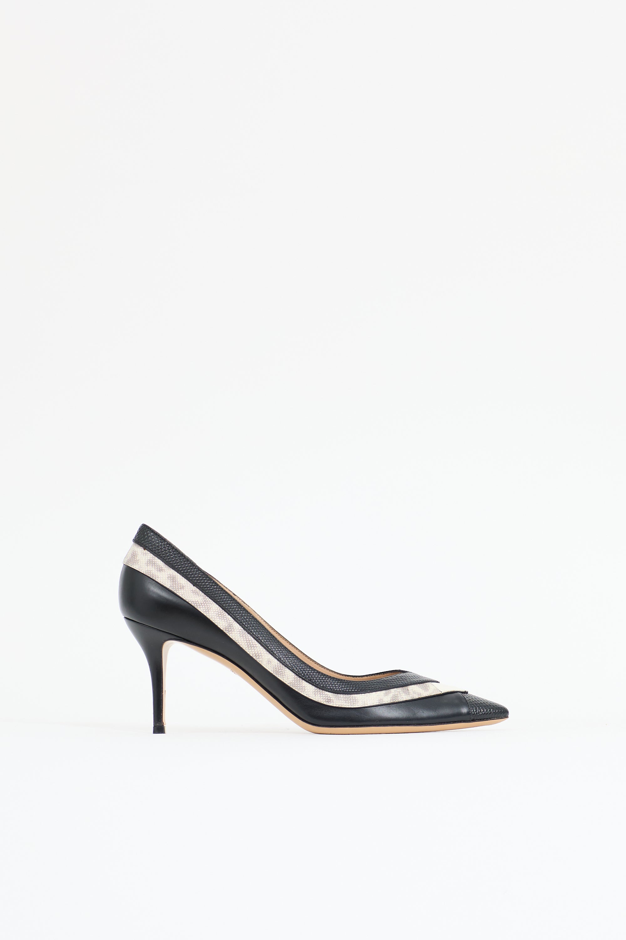 Ferragamo Leather Layered Pump