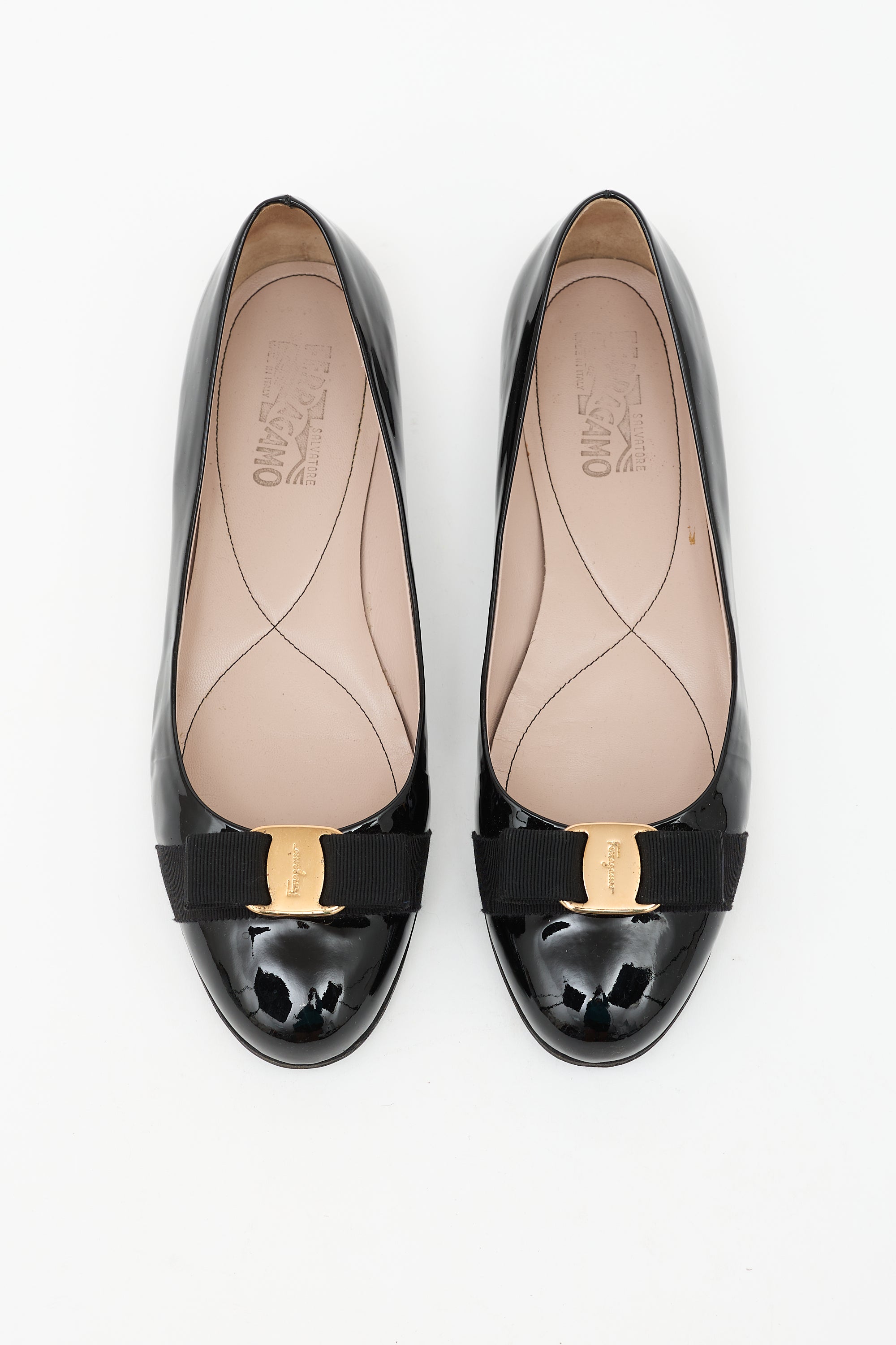 Ferragamo Patent Varina Flat