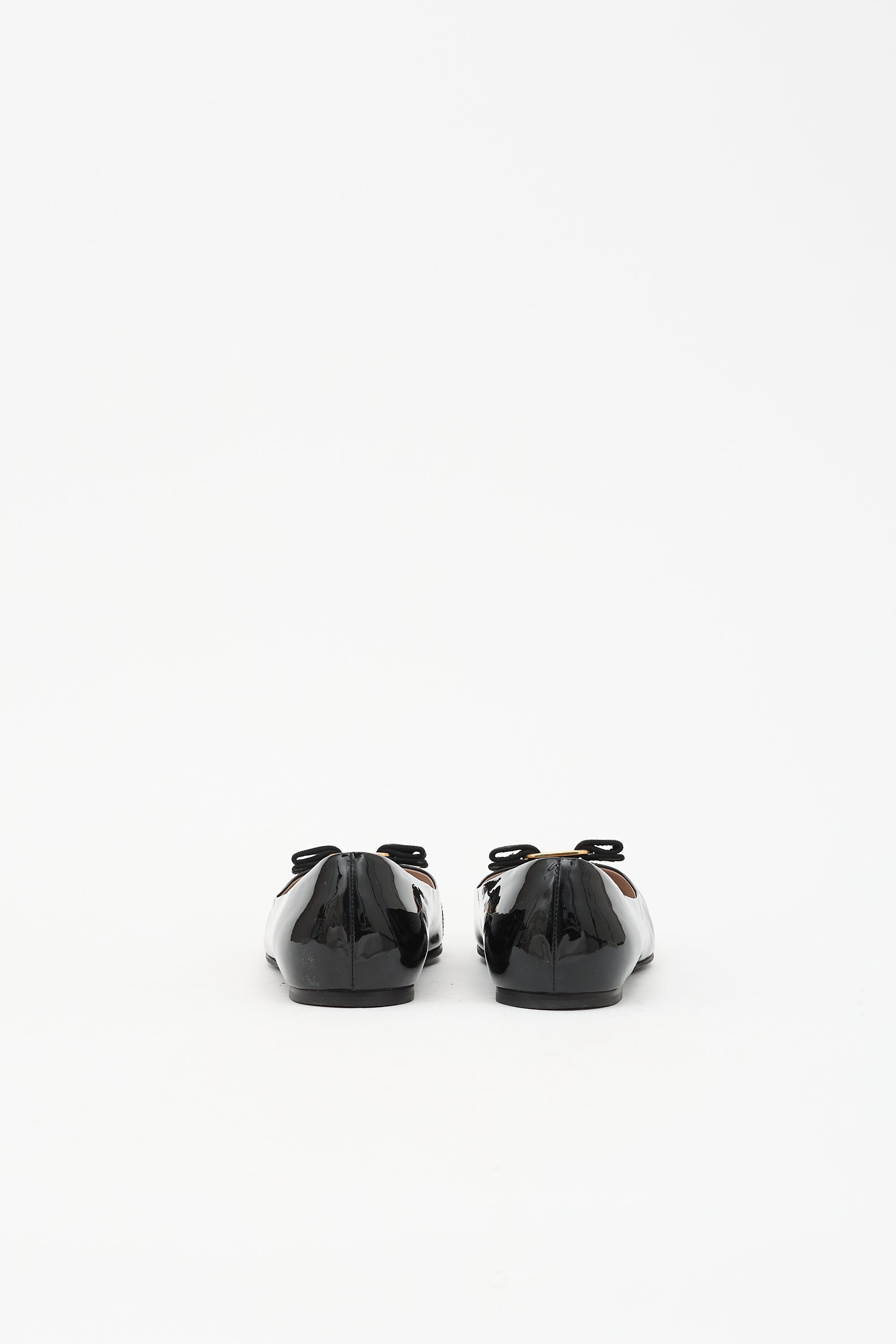 Ferragamo Patent Varina Flat