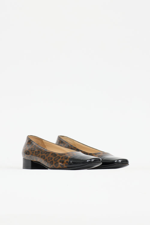 Ferragamo Patent Printed Pax Pump