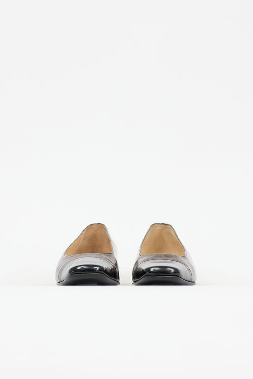 Ferragamo Patent Printed Pax Pump