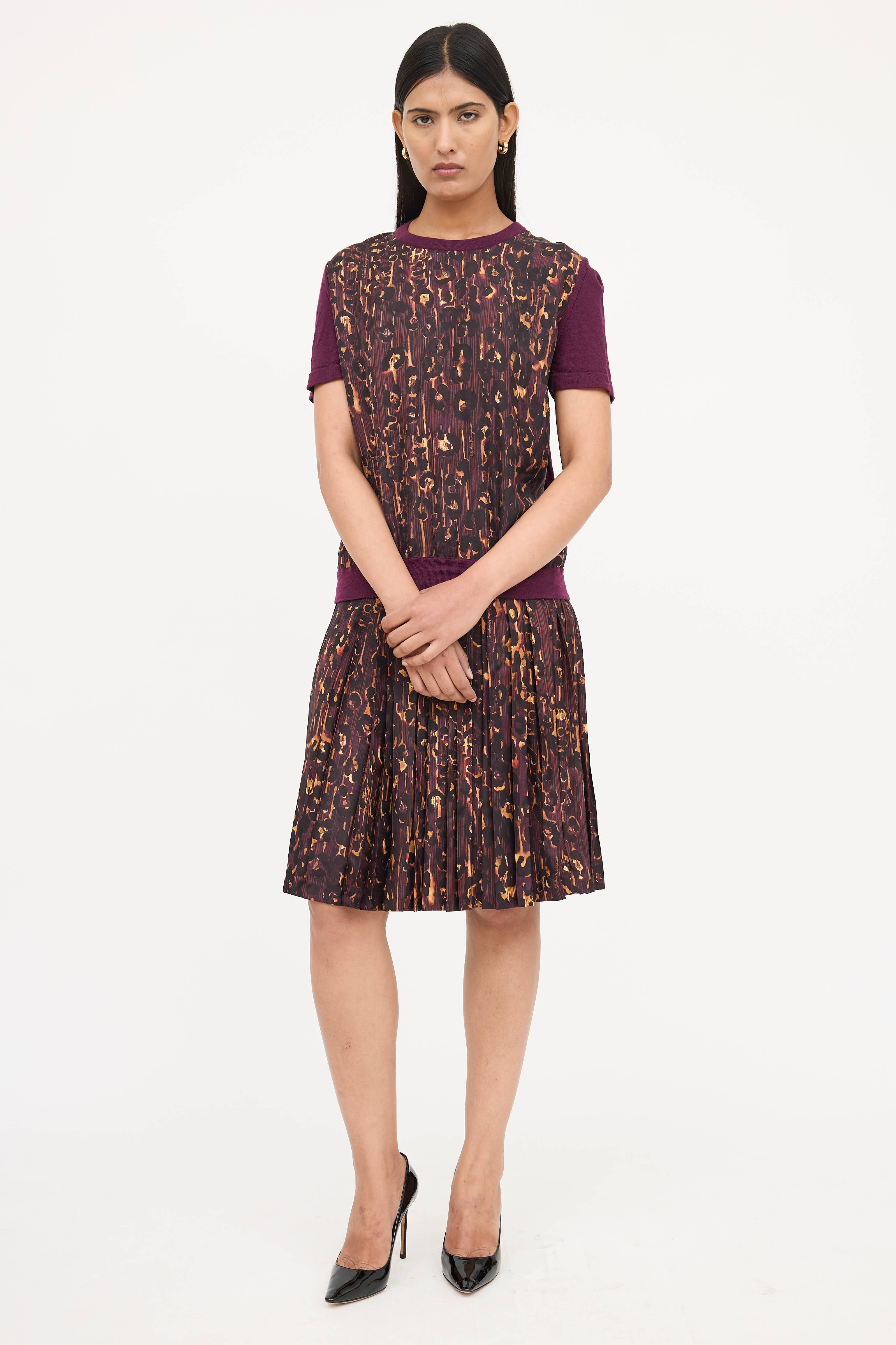 Ferragamo Printed Co-Ord Set