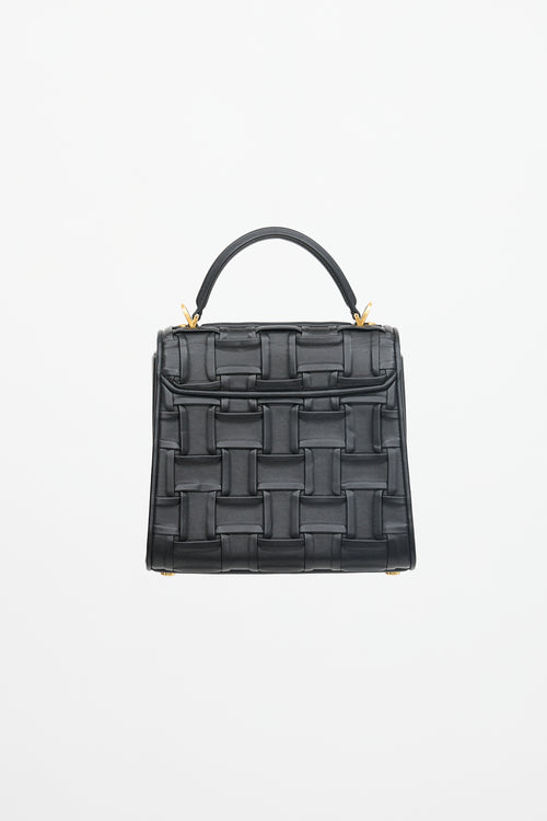 Ferragamo Woven Leather Boxyz Bag
