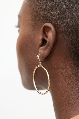 Fine Jewelry 14k Gold Stud Hoop Earrings
