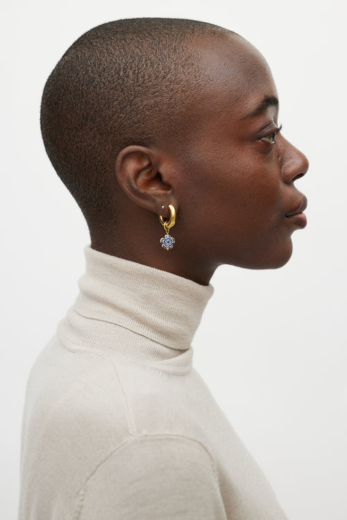 VSP Archive Flower Hoop Earrings