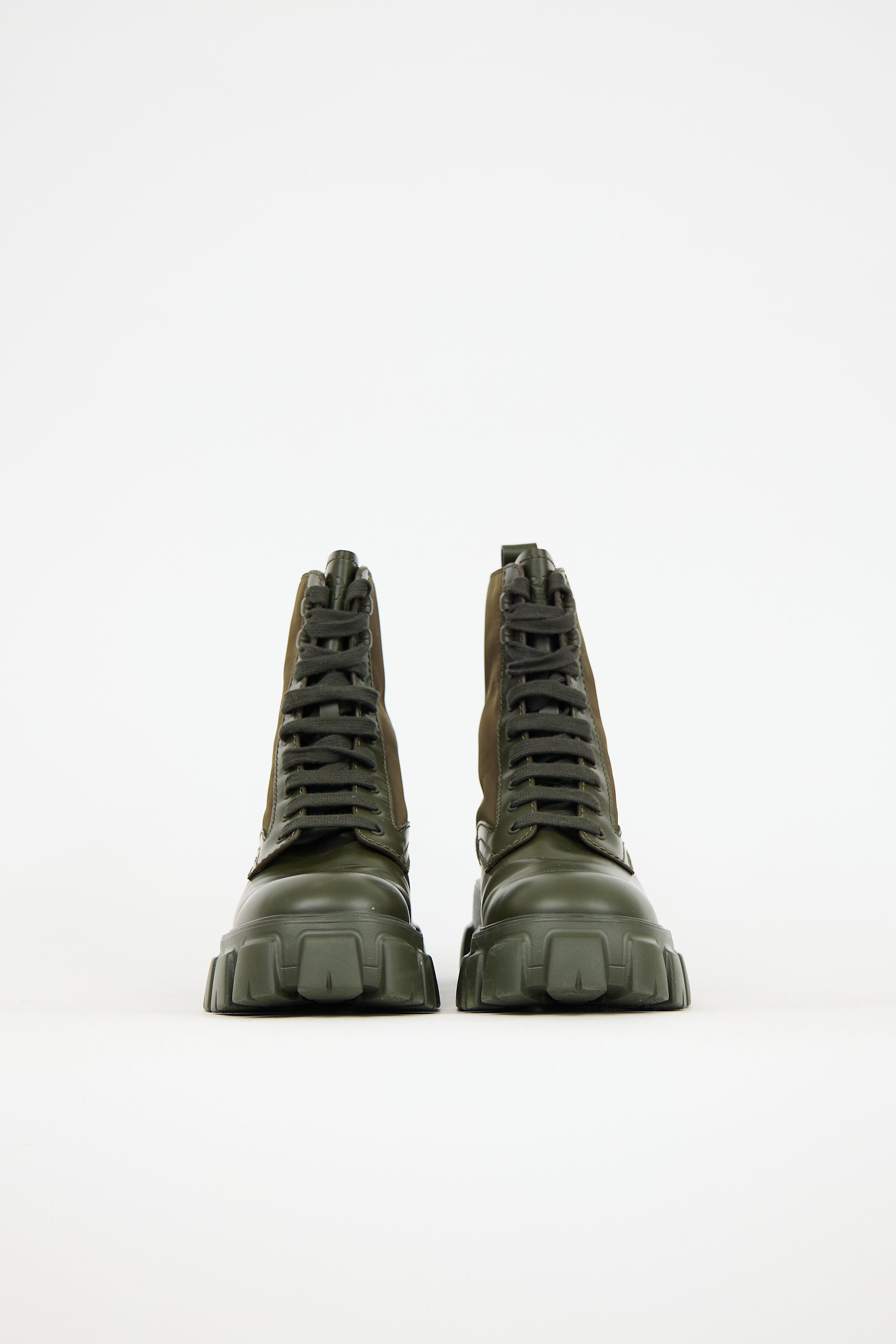 Prada Leather & Re-Nylon Boot