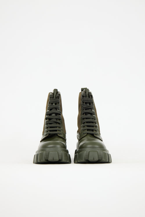 Prada Leather & Re-Nylon Boot