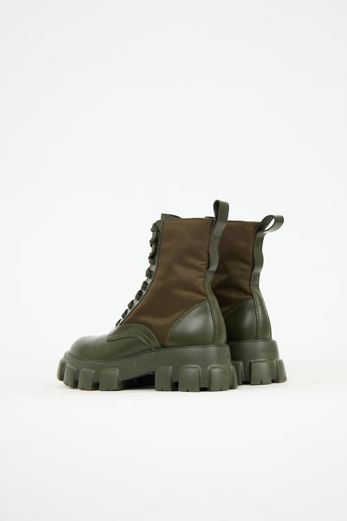 Prada Leather & Re-Nylon Boot