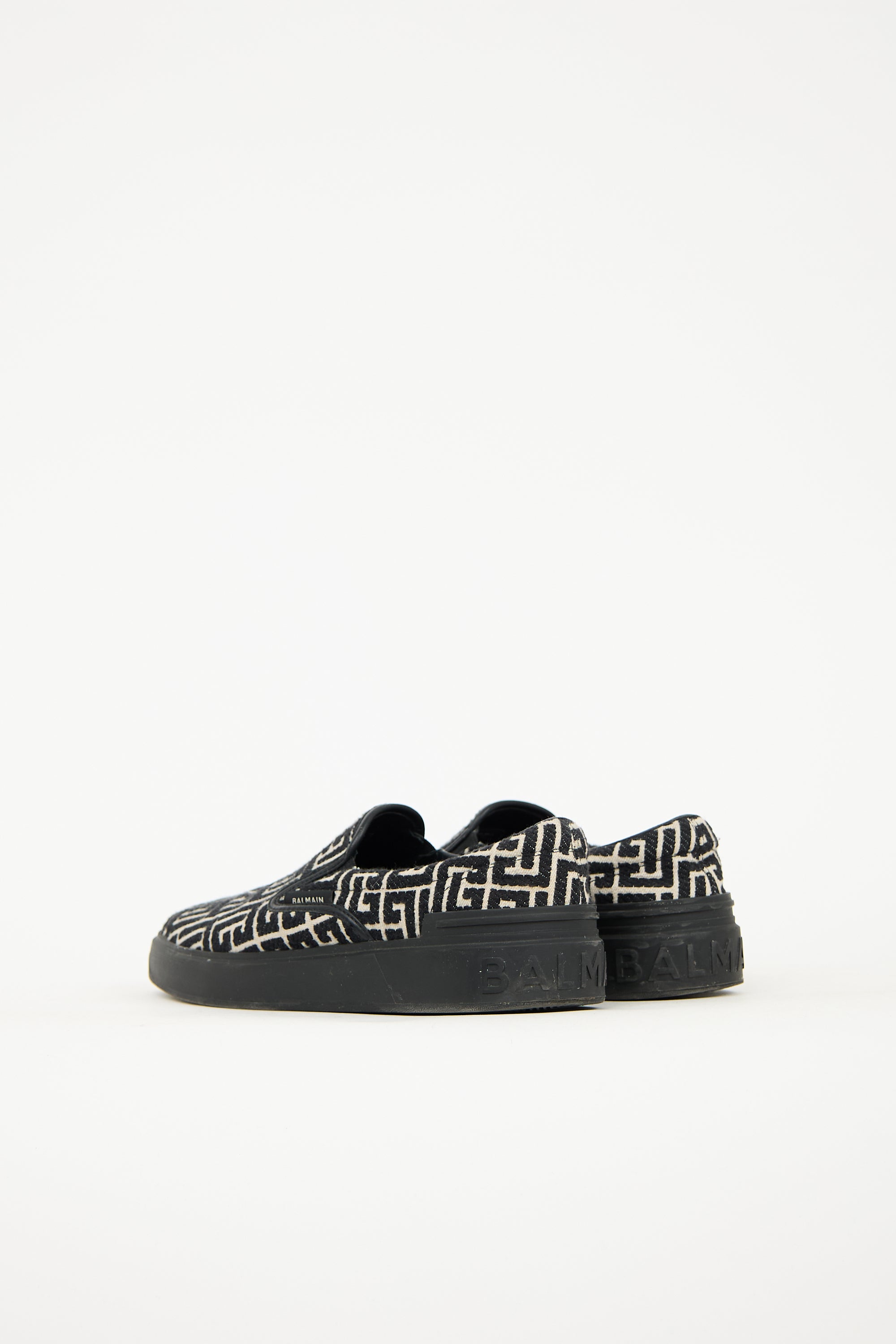 Balmain Monogram Jacquard B-Court Sneaker