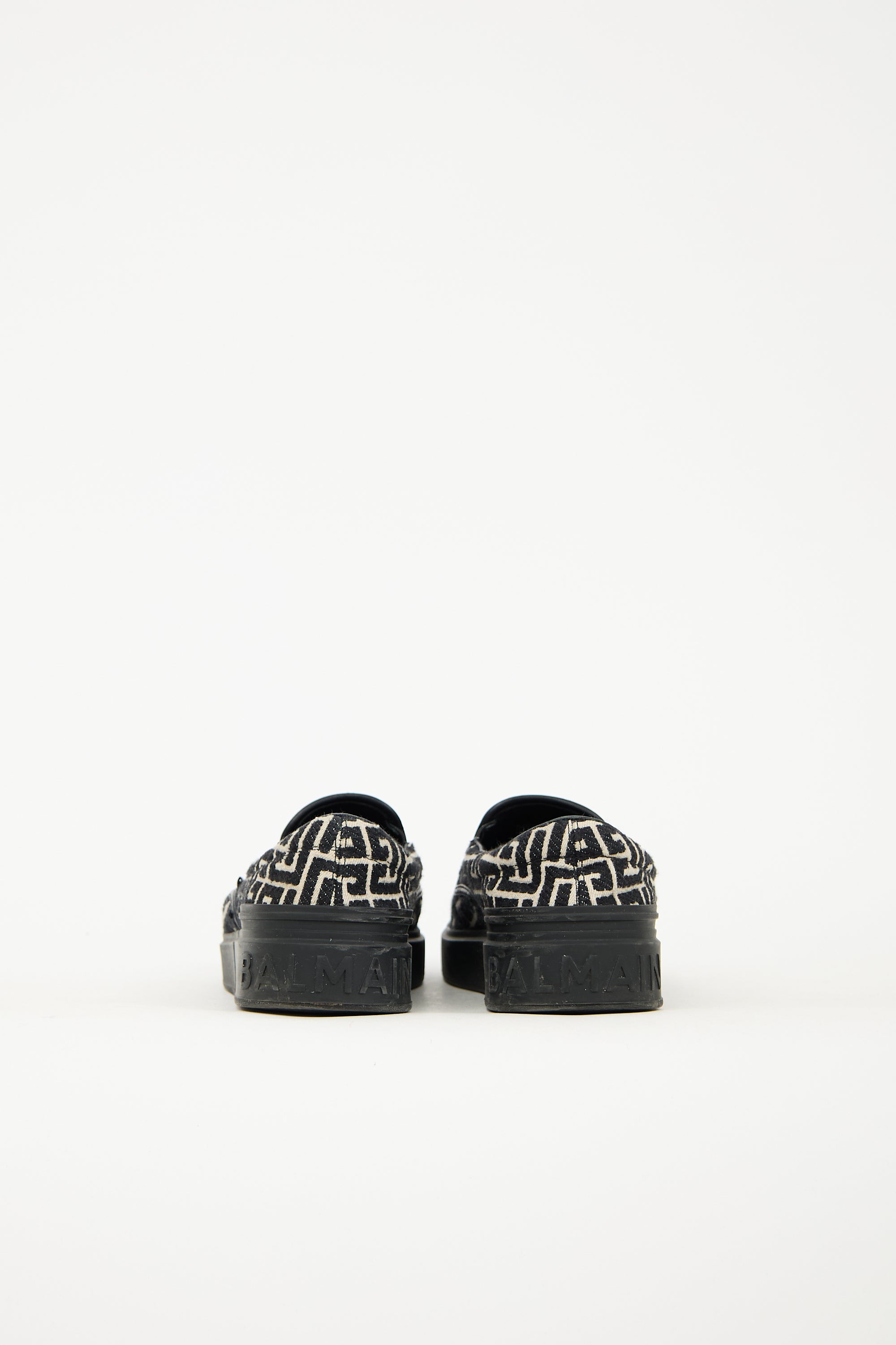 Balmain Monogram Jacquard B-Court Sneaker