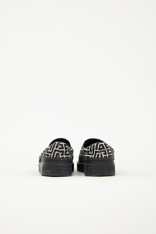 Balmain Monogram Jacquard B-Court Sneaker