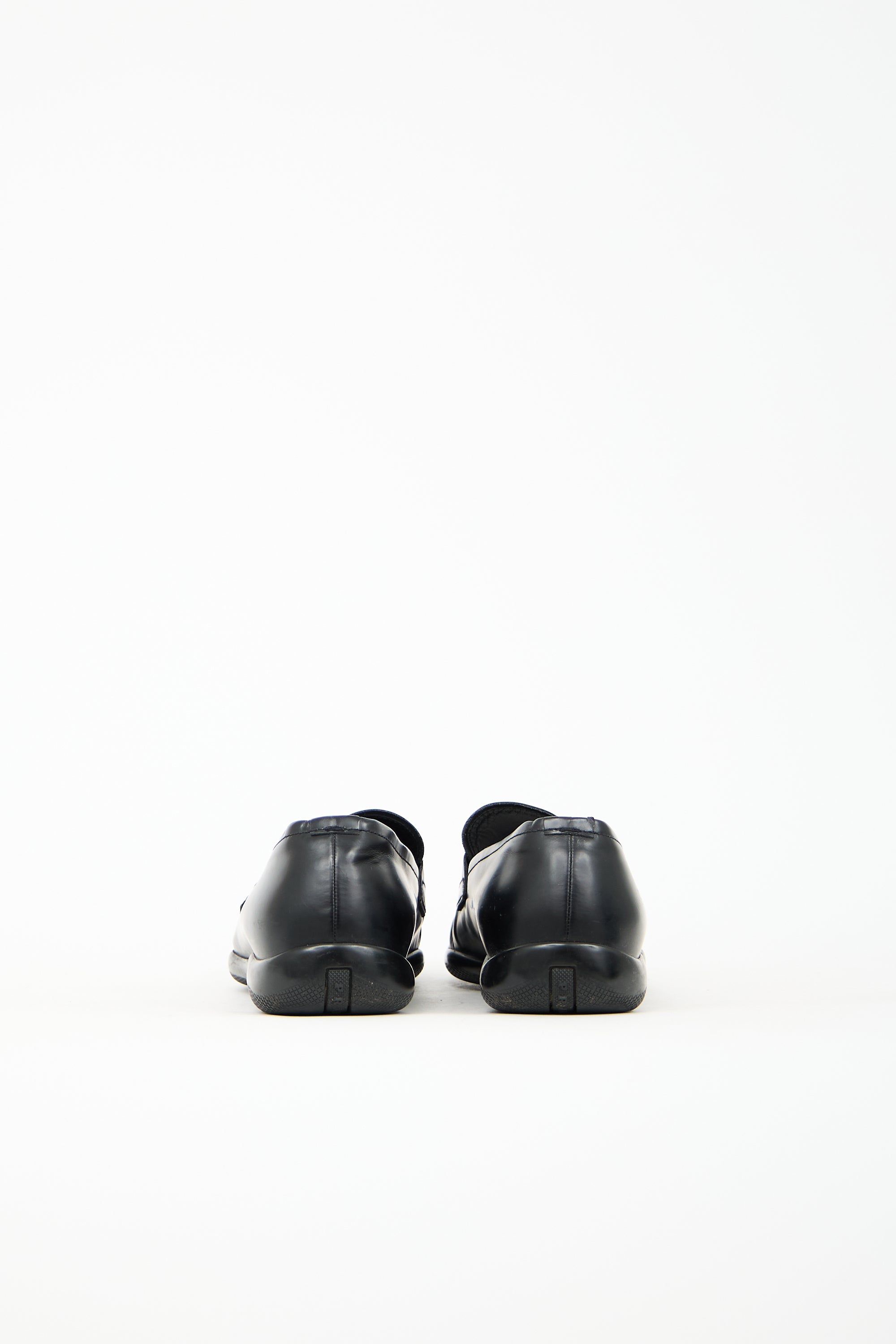 Prada Leather Logo Loafer