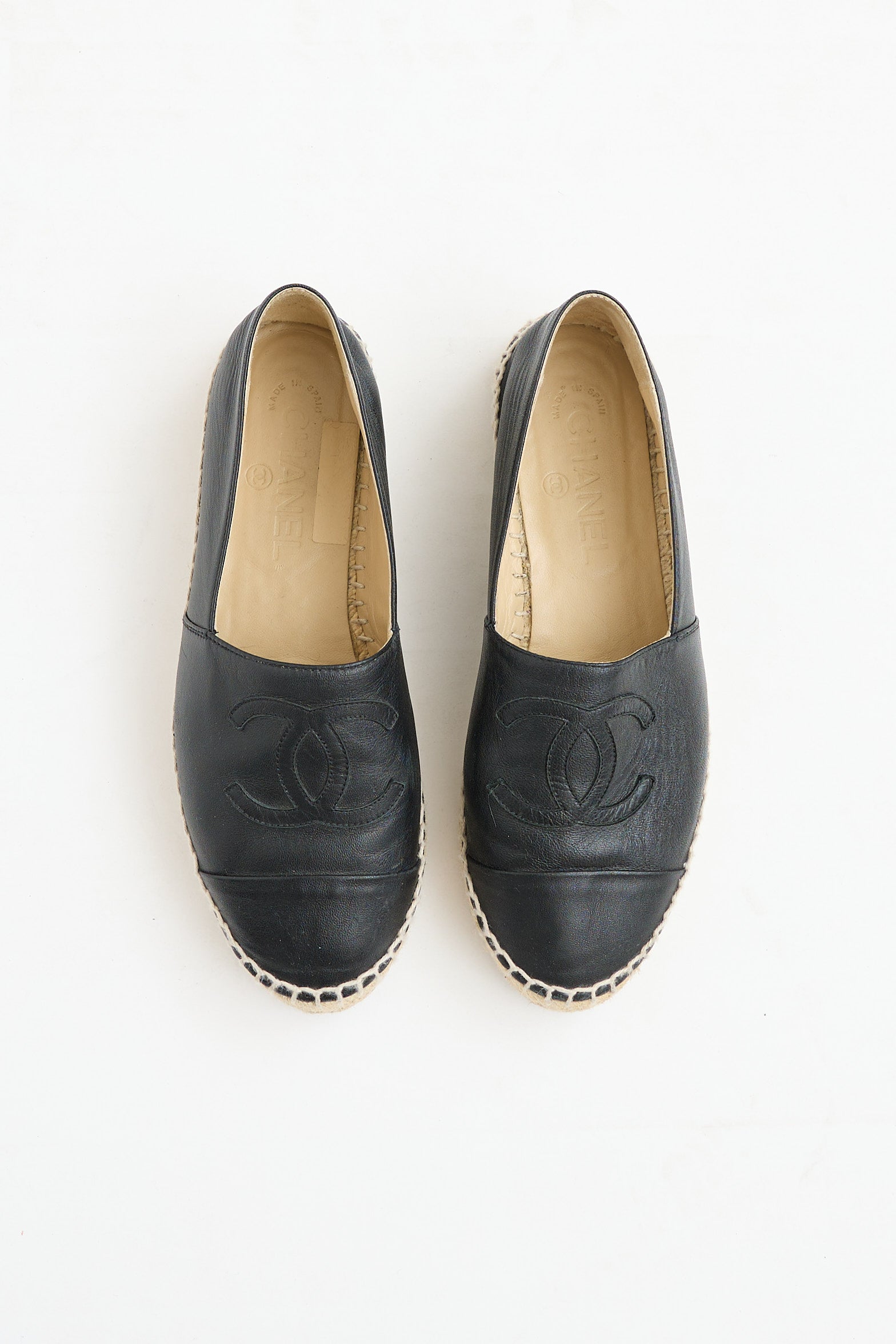 Chanel Leather CC Espadrille
