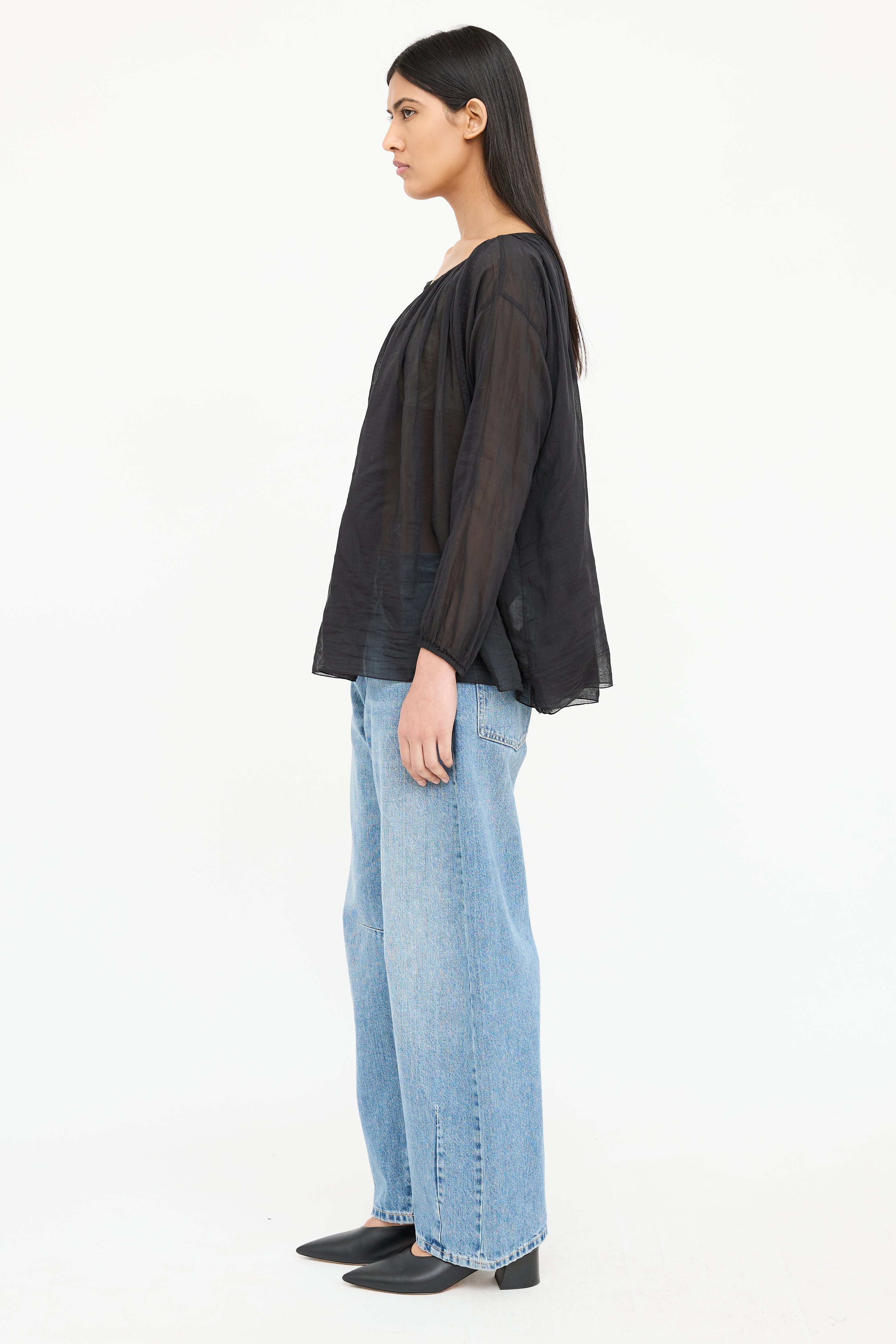 Forte Forte Sheer Button Blouse