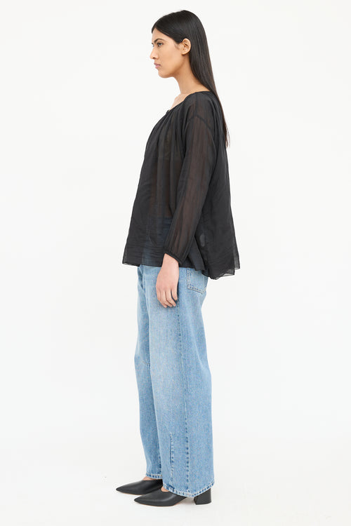 Forte Forte Sheer Button Blouse