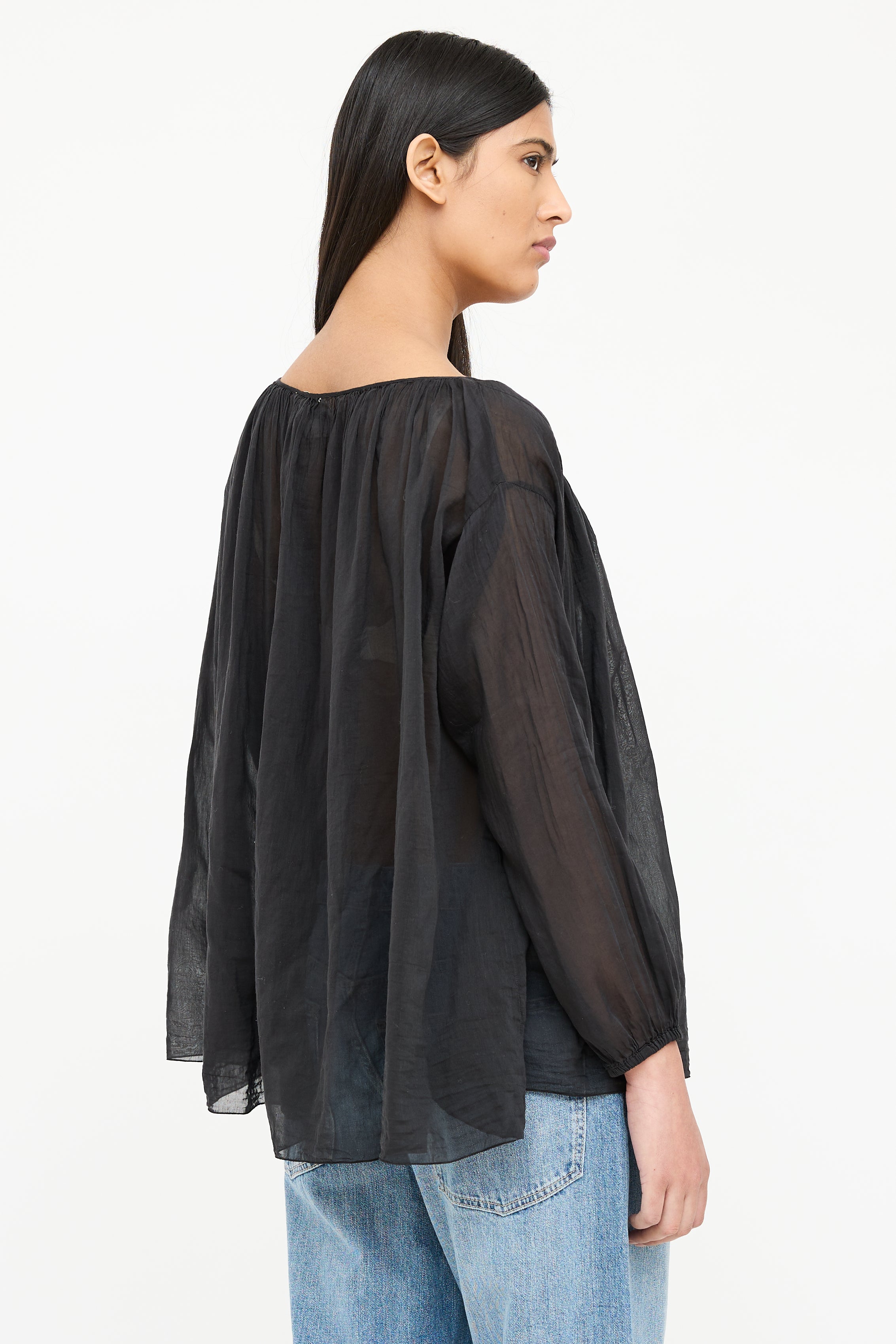 Forte Forte Sheer Button Blouse