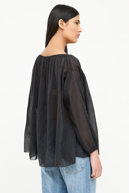 Forte Forte Sheer Button Blouse