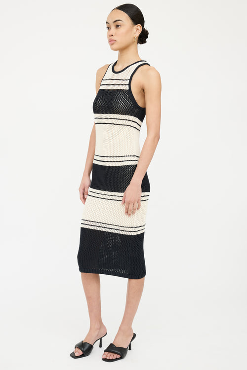 Frame Knit Stripe Sleeveless Dress