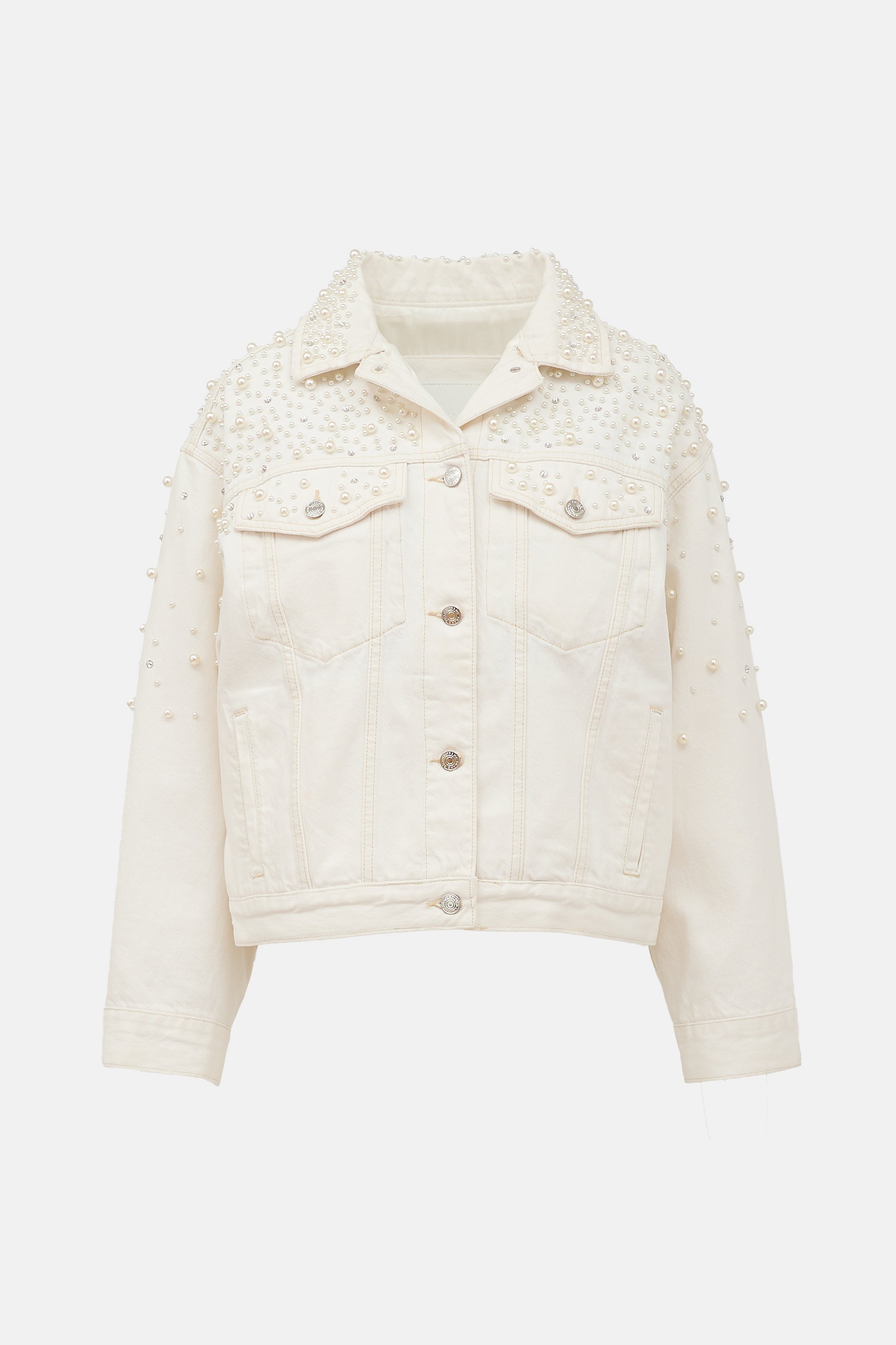 Frame Denim Pearl Embellished Jacket