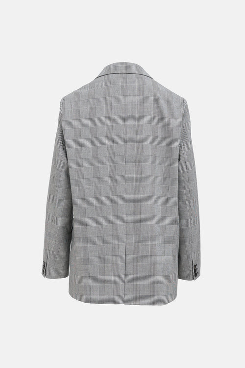 Frame Plaid Houndstooth Blazer