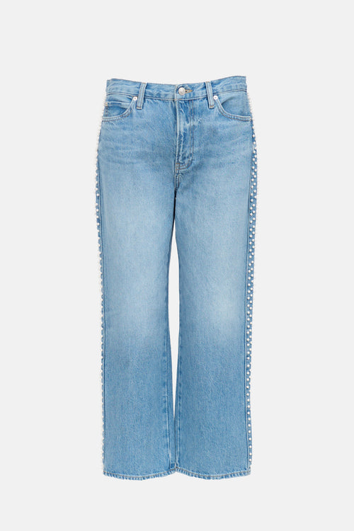 Frame Light Wash Le Jane Crop Jeans