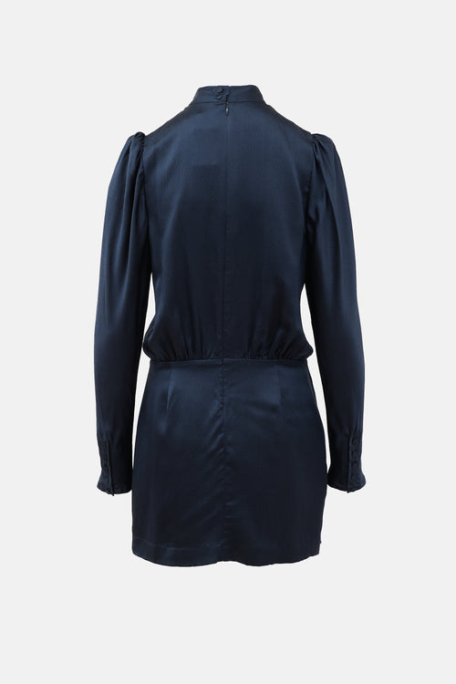 Frame Silk Wrap Dress