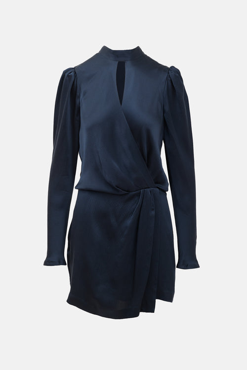 Frame Silk Wrap Dress