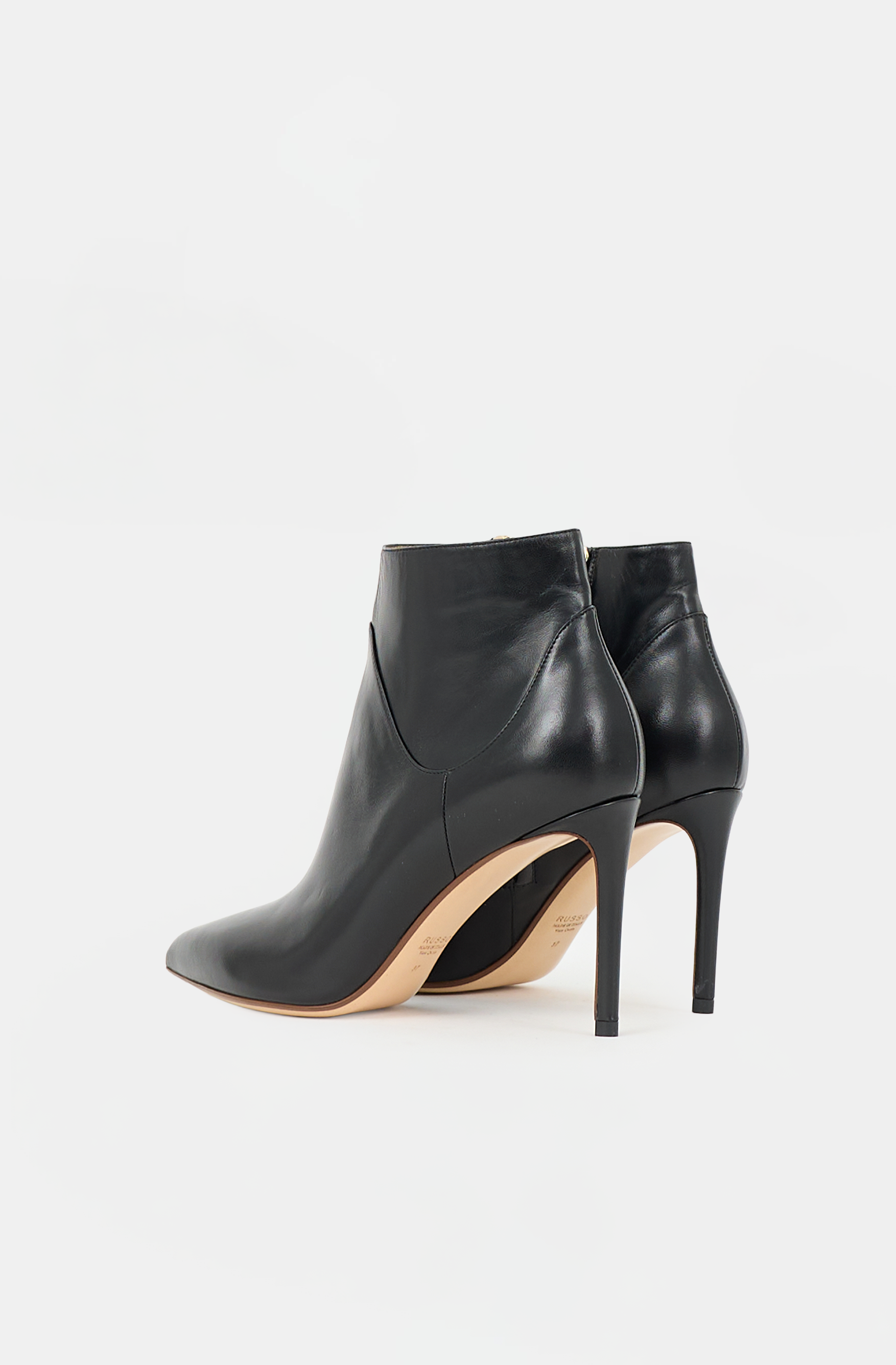 Francesco Russo Leather Ankle Boot