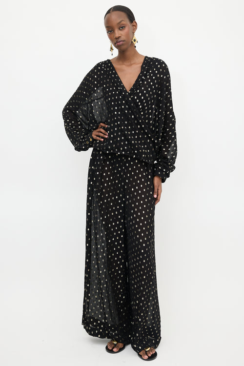 Françoise Paris Sheer Fil Coupé Co-Ord Set