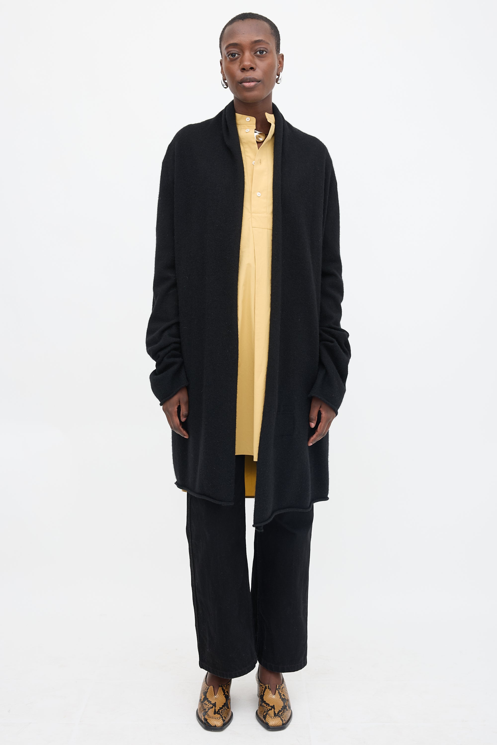 Frenckenberger Cashmere Open Cardigan